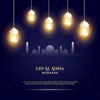 Eid Al Adha Background. Fit for greeting card, poster and other. vector