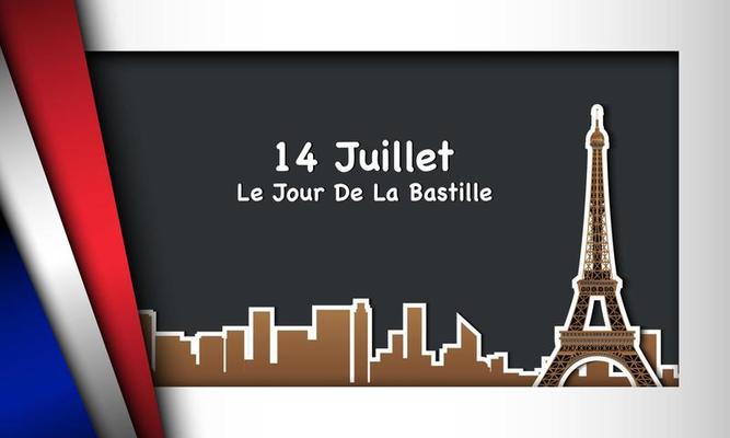 Bastille Day Background.