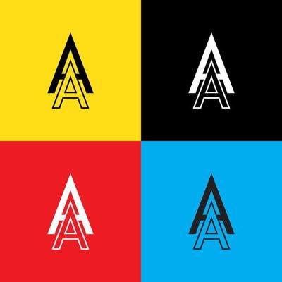 Letter AA Logo Design Template.