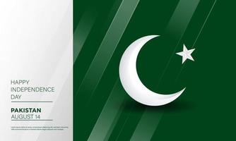 antecedentes del día de la independencia de pakistán. vector
