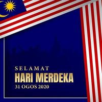 Malaysia Independence Day Background. vector