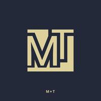 Letter M and T Combination. Logo Design. vector