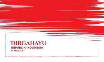 Indonesian Independence Day Background Template. vector