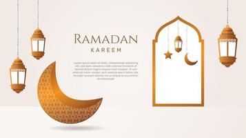 Gradient ramadan kareem background. - Vector. vector