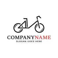 diseño de logotipo de bicicleta. diseño de logotipo de símbolo de ciclismo, elegante corredor de temporada de eventos. ciclista, vectorial.