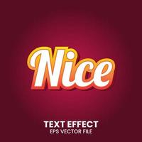 Nice Text Effect Graphic Style vector