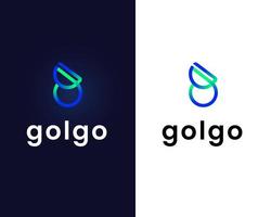 plantilla de diseño de logotipo letra g vector