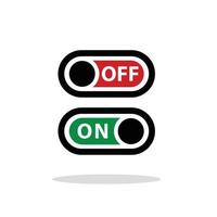 Power button icon vector on off Good for power off button or power icon in web, phone apps, and more.