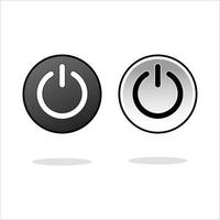vector de icono de botón de encendido apagado bueno para el botón de apagado o el icono de encendido en la web, aplicaciones telefónicas y más.