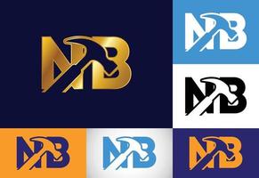 Initial Monogram Letter N B Logo Design Vector. Graphic Alphabet Symbol For Corporate Business vector