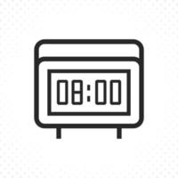 Digital clock icon vector