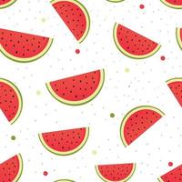 Watermelon vector seamless pattern