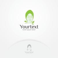 Beauty care logo design vector