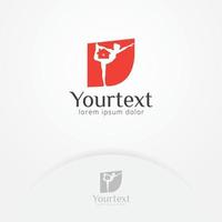 Yoga logo design vector