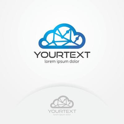 Cloud computing logo design