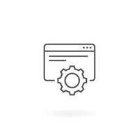 icono de desarrollo web vector