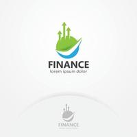 diseño de logotipo de finanzas vector