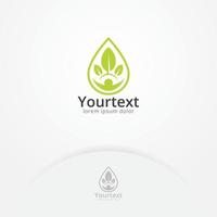 Environment community logo design vector