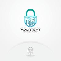 Security logo design vector