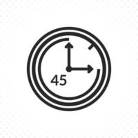 Time countdown icon vector