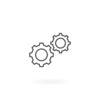 Gears icon design vector