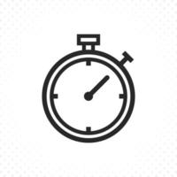 Timer line icon vector