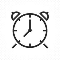 icono de reloj despertador vector