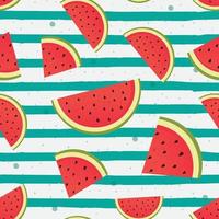 Watermelon vector seamless pattern