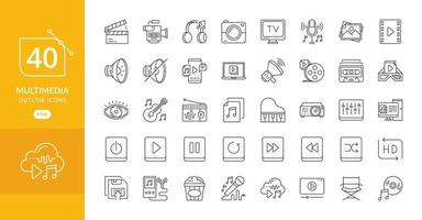 Multimedia icon design vector