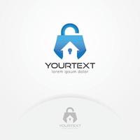 House security logo design vector