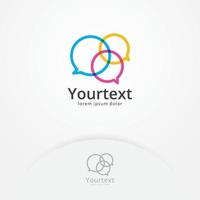 Communication logo design vector