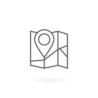 Map icon design vector