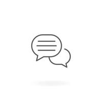 Online chat icon vector