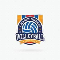 Volleyball tournament logo vector