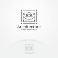 diseño de logotipo de arquitectura vector