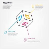 Minimal 3D infographics. Vector element for infographic