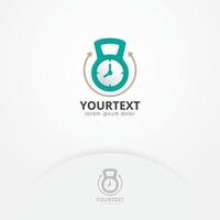 Time training logo design vector