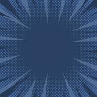 Gradient halftone background. Pop art vintage vector gradient background. Pop art retro comic, Vintage dark blue background