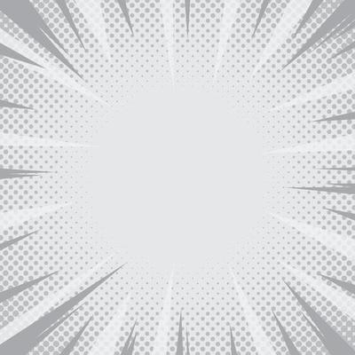 Gradient halftone background. Pop art vintage vector gradient background. Pop art retro comic, Vintage grey background