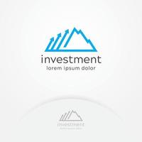 Investment logo design vector