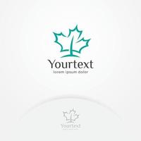 Maple logo design vector