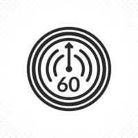 Time countdown icon vector