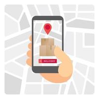 Delivery tracking application vector