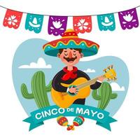 concepto cinco de mayo vector