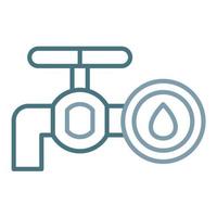 Oil Tap Line Two Color Icon vector