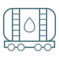 Oil Tank Line Two Color Icon vector