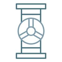 Valve Line Two Color Icon vector