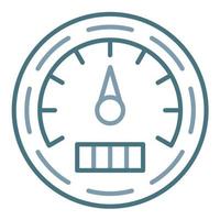 Meter Line Two Color Icon vector