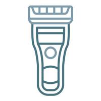 Electric Shaver Line Two Color Icon vector