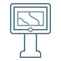Thermal Imaging Line Two Color Icon vector